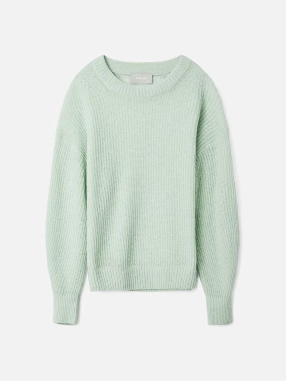 EVERLANE • The Oversized Alpaca Crew in Mint - Picture 3 of 10